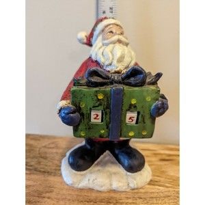 VINTAGE NANTUCKET SANTA DAY'S TILL CHRISTMAS COUNTDOWN FIGURE